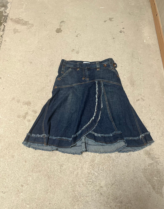 BLUE DENIM SKIRT