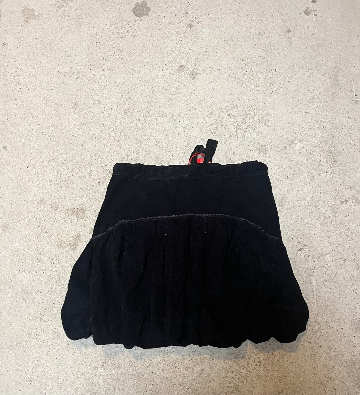 MARITHÉ FRANÇOIS GIRBAUD VELVET DEADSTOCK BUBBLE SKIRT