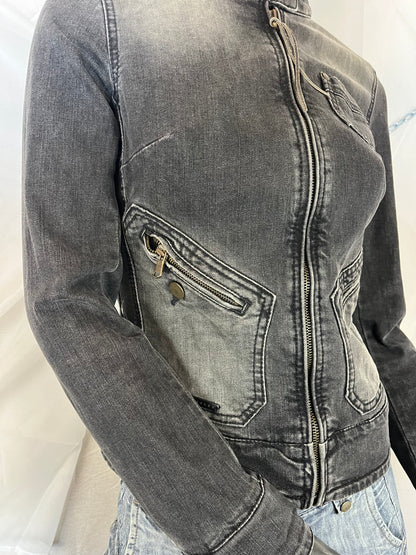 Gray denim jacket
