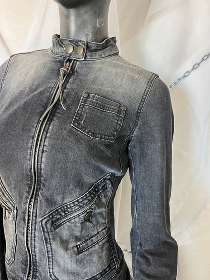 Gray denim jacket