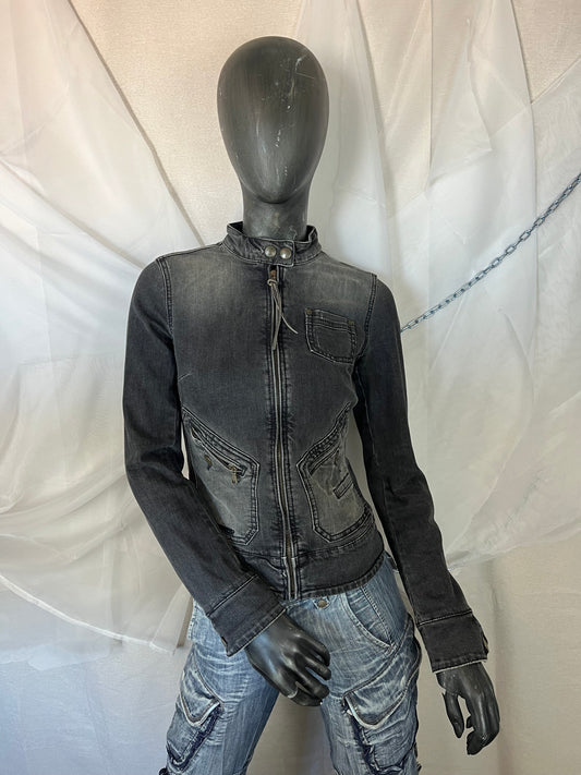 Gray denim jacket