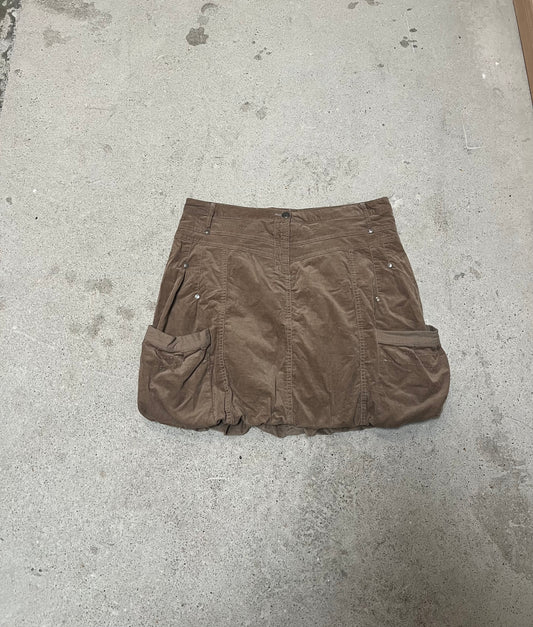 BROWN BUBBLE SKIRT