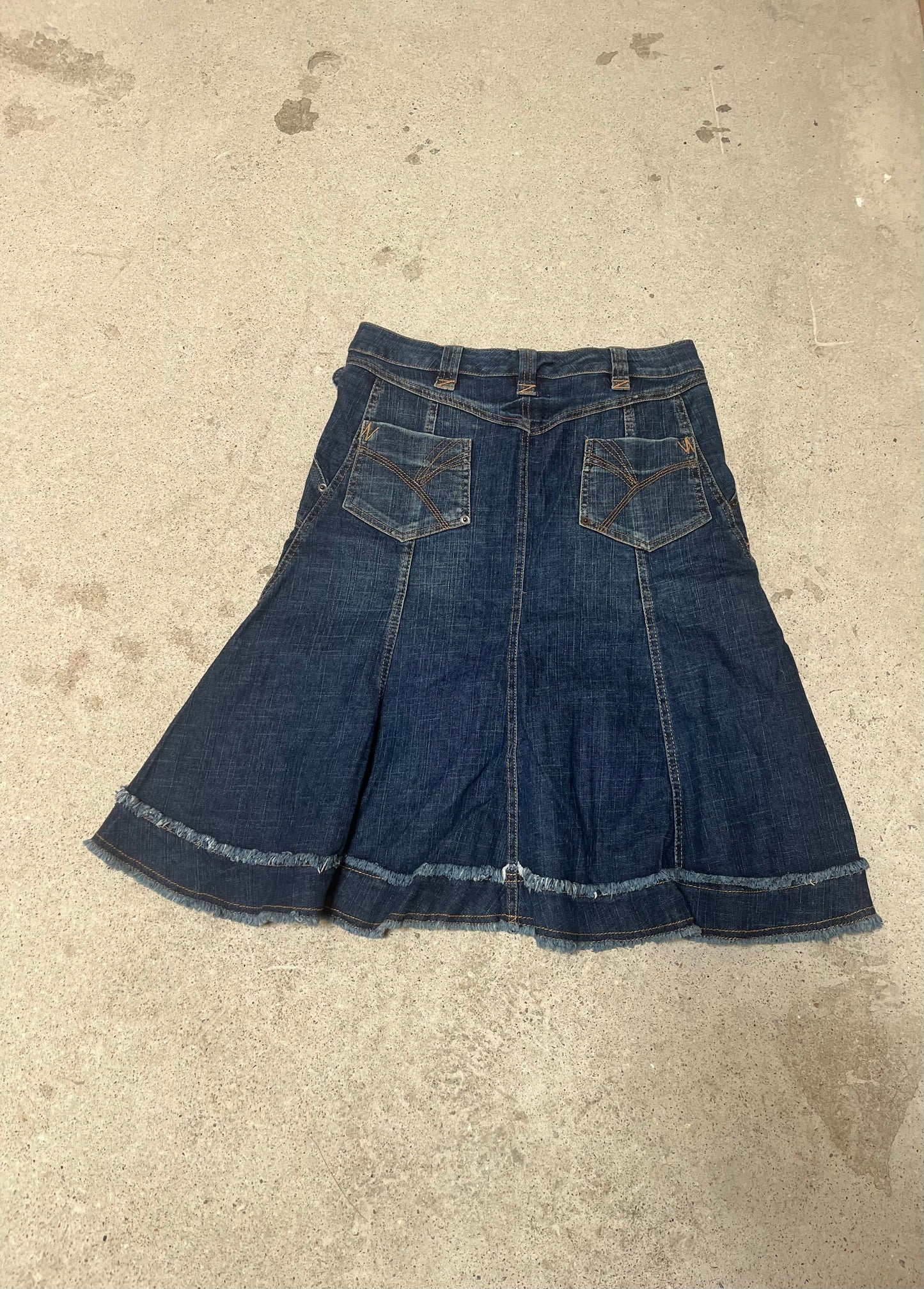 BLUE DENIM SKIRT