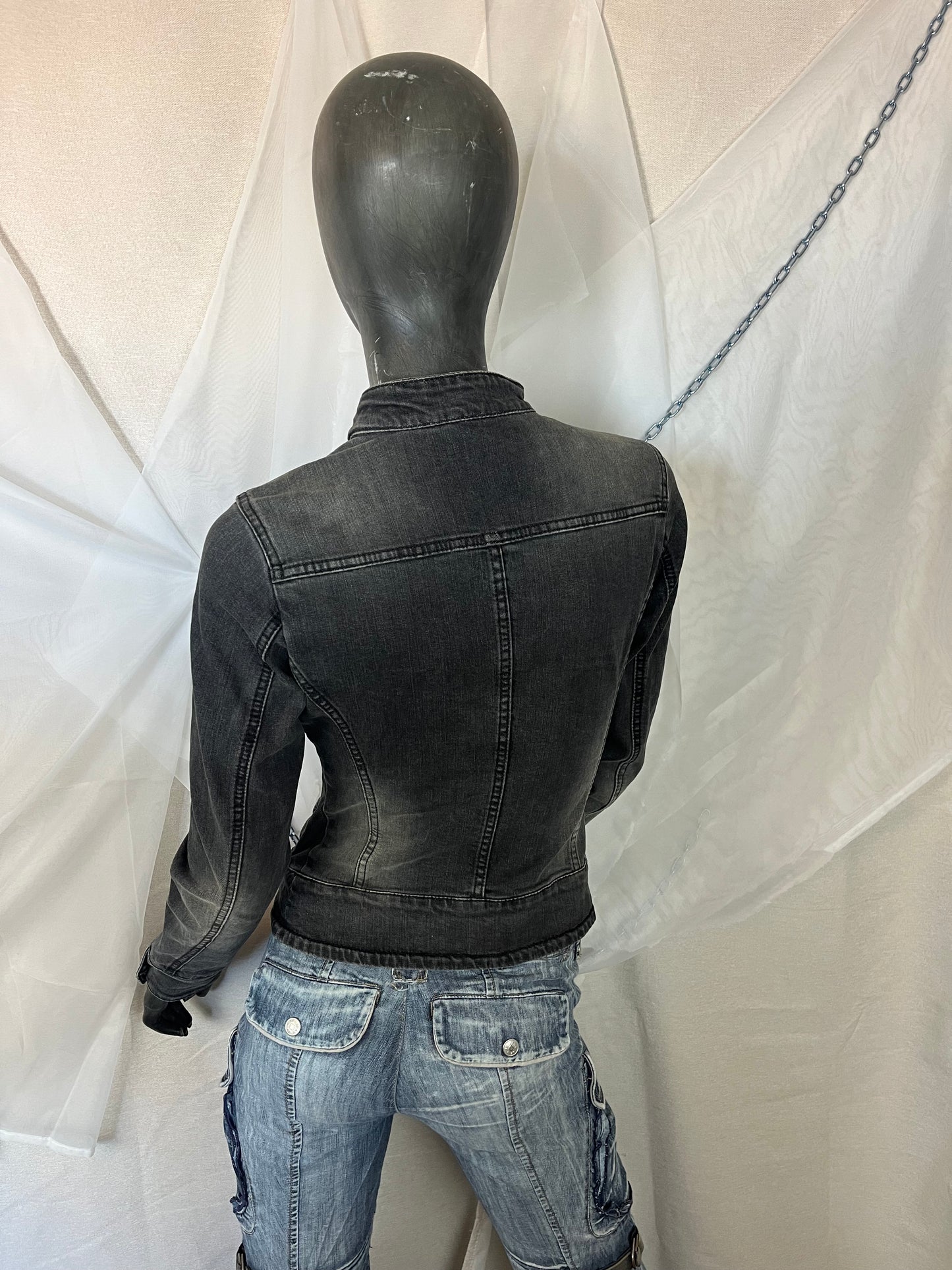 Gray denim jacket