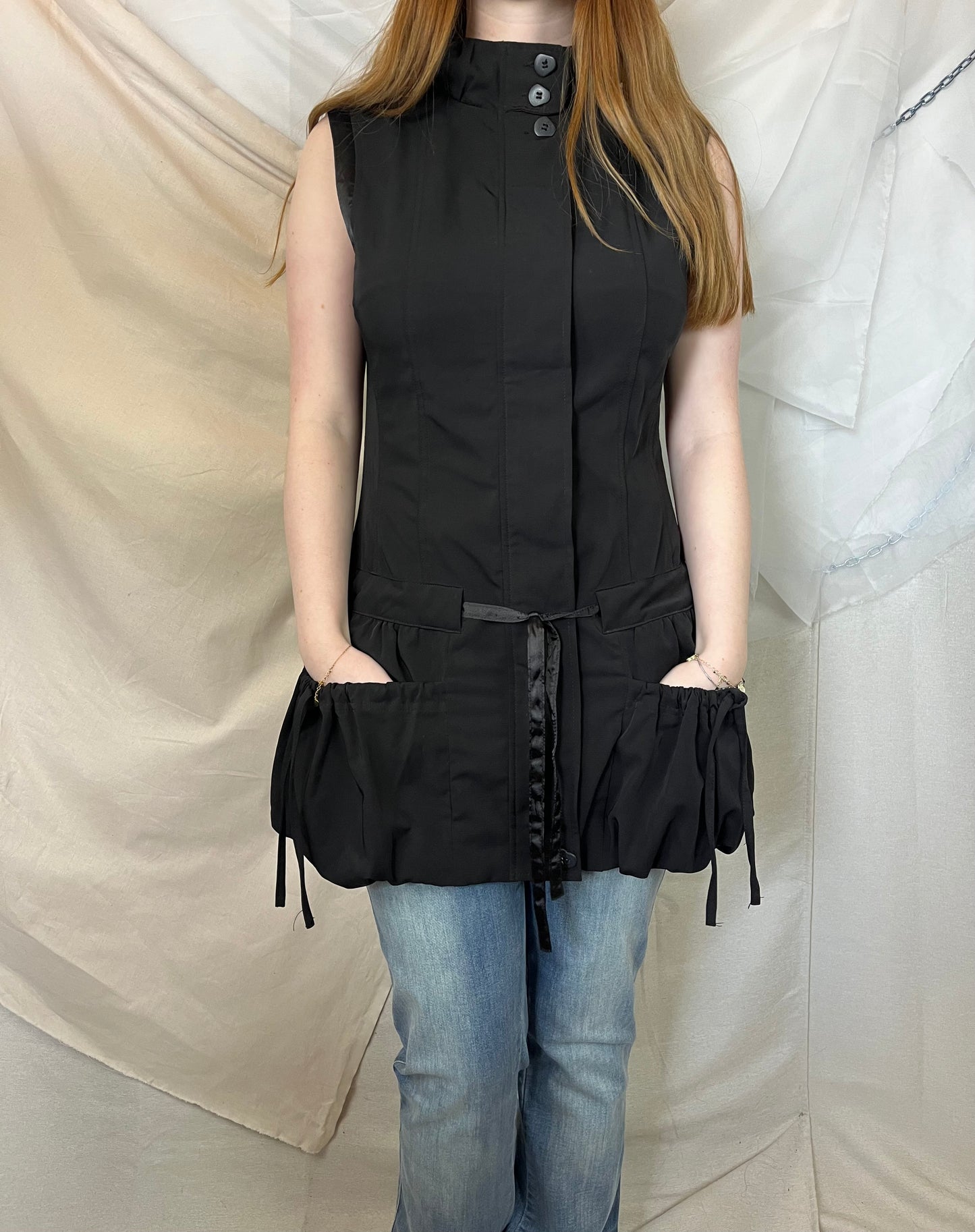 Black structured dress