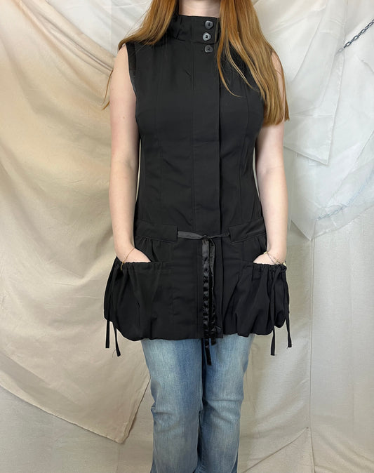 Black structured dress