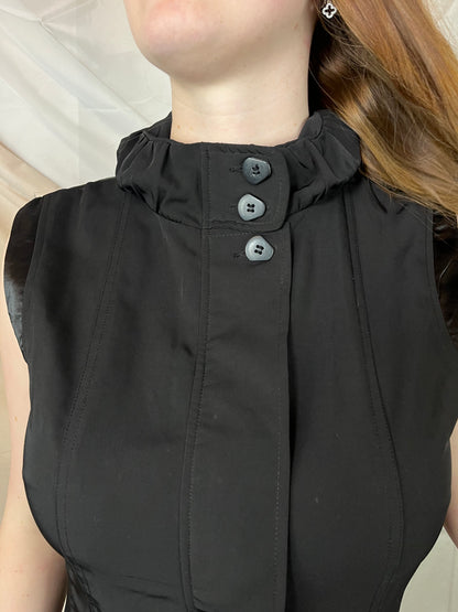 Black structured dress